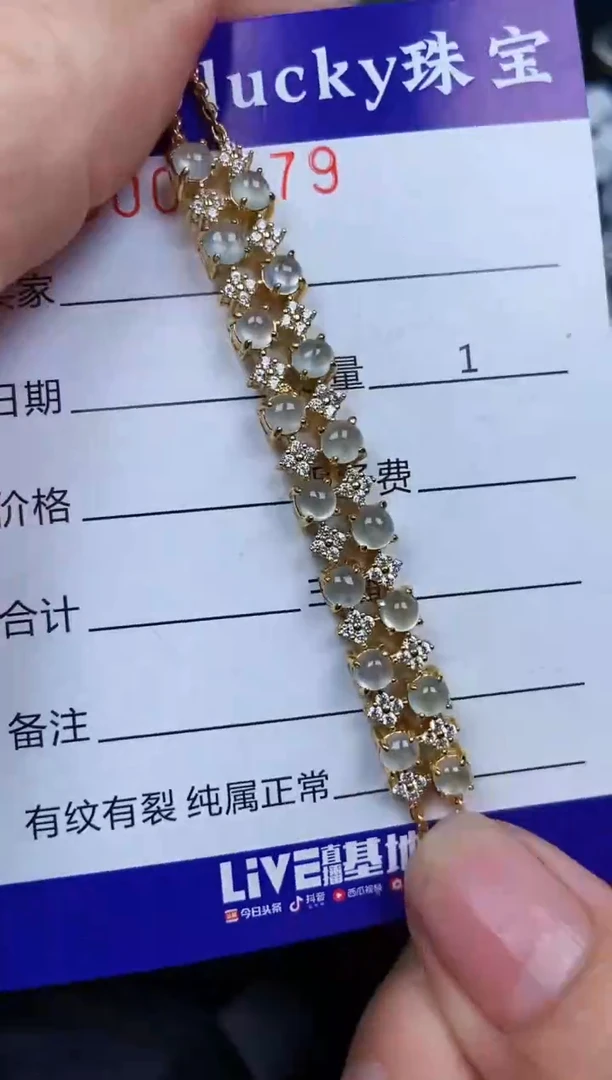 翡翠银S925镶嵌颈饰2579