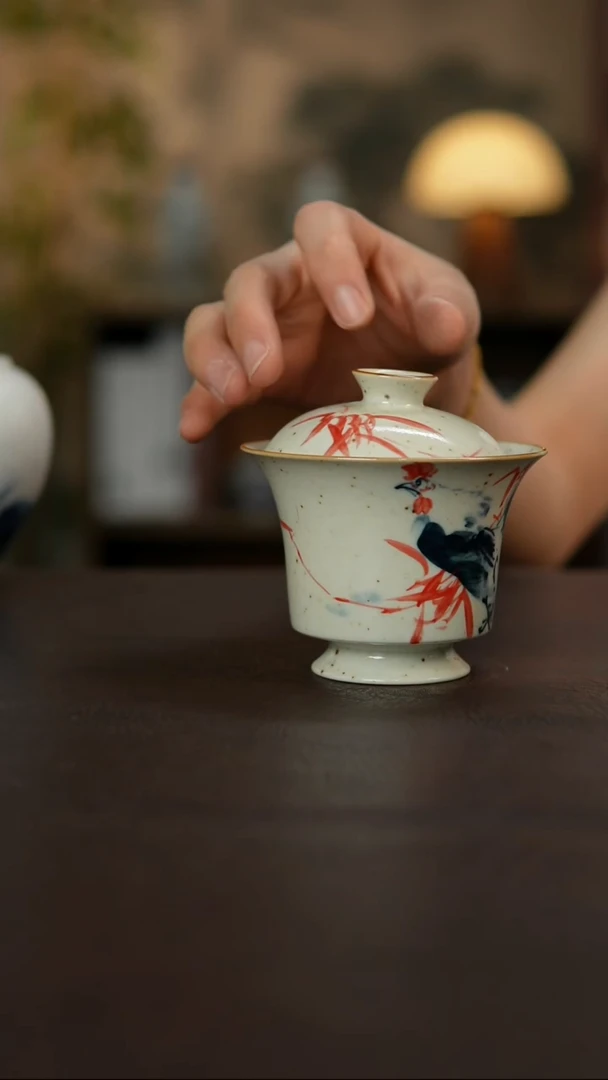 景德镇陶瓷杯碗柴烧多人