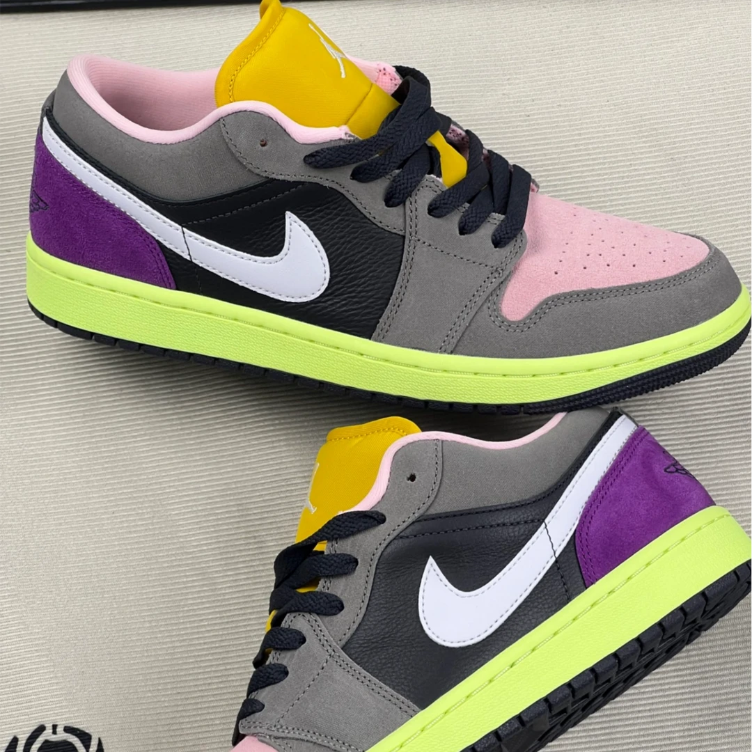 AIR JORDAN 1 LOW男款低帮黑棕复古耐磨防滑运动休闲板鞋官方正品