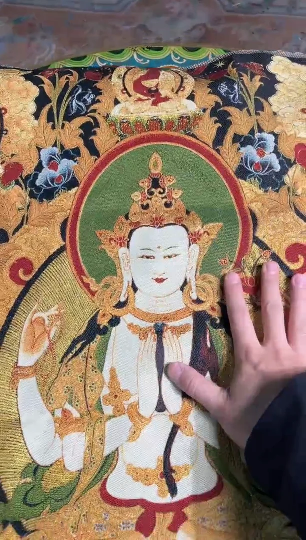 刺绣天天的唐卡tk160