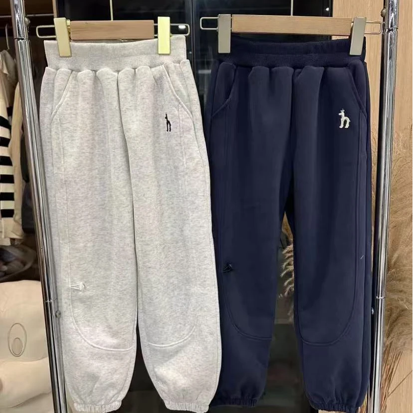 春季2025新款男童女童时尚百搭休闲针织韩版卫裤