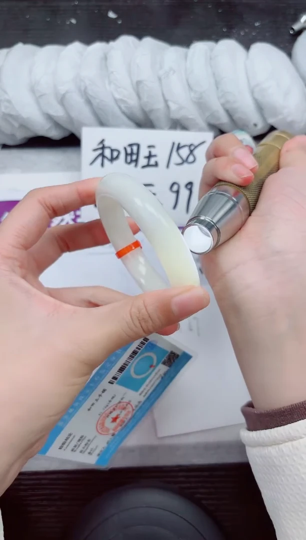 未镶嵌手镯和田玉A135-56.57