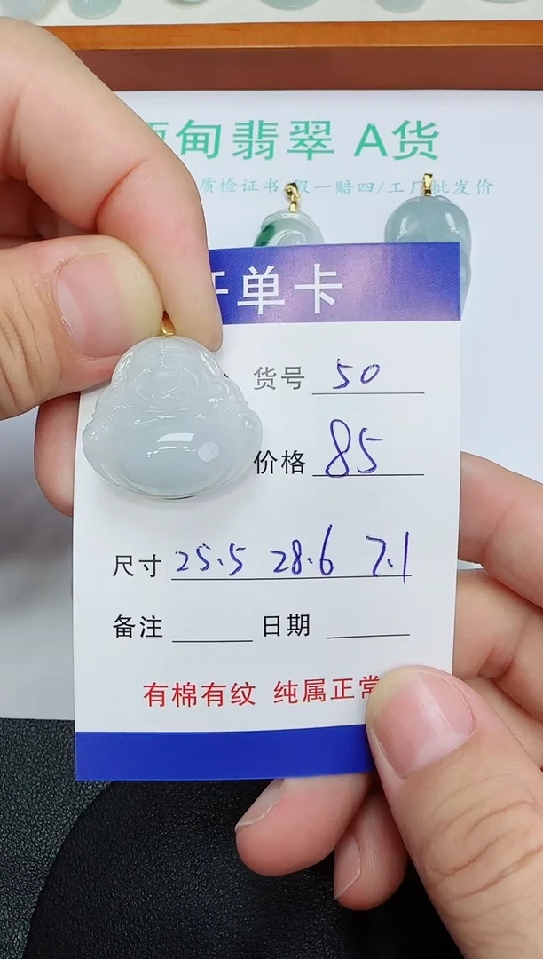 吊坠(赠链)未镶嵌翡翠50