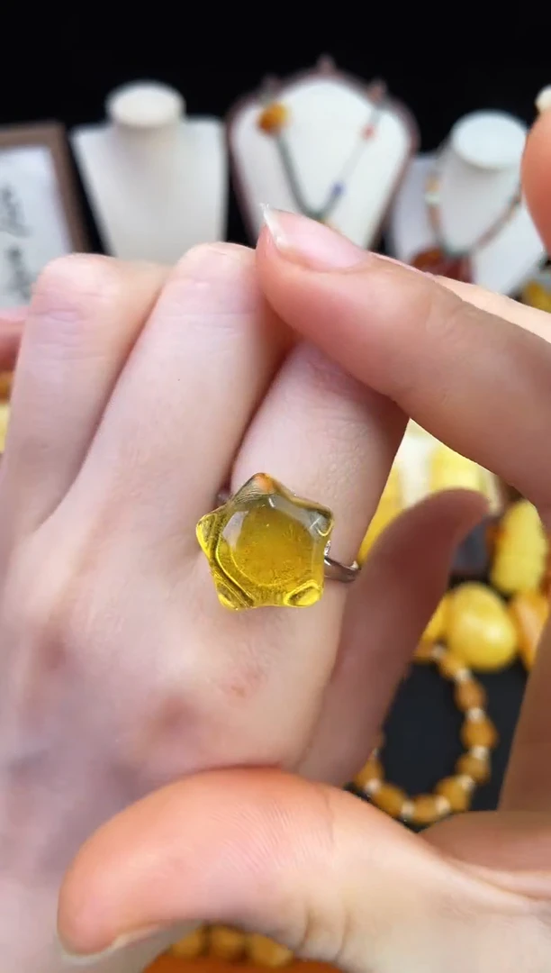 琥珀未镶嵌珠宝奇石柒月