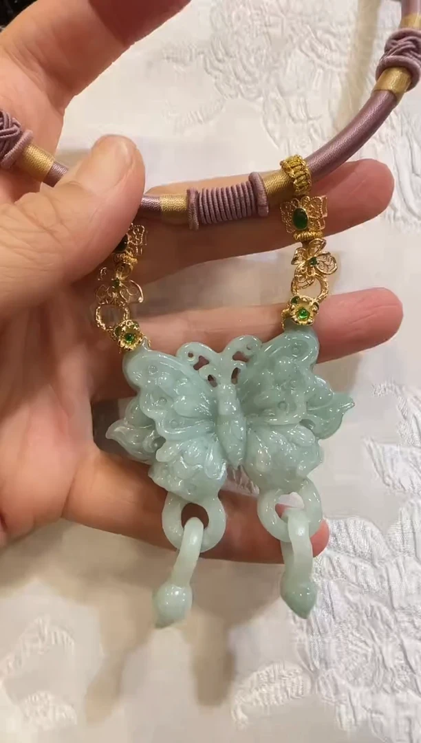 颈饰未镶嵌翡翠国风