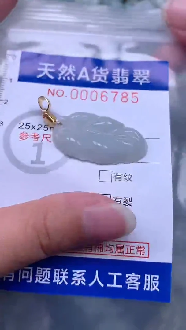翡翠未镶嵌吊坠(不含链)1