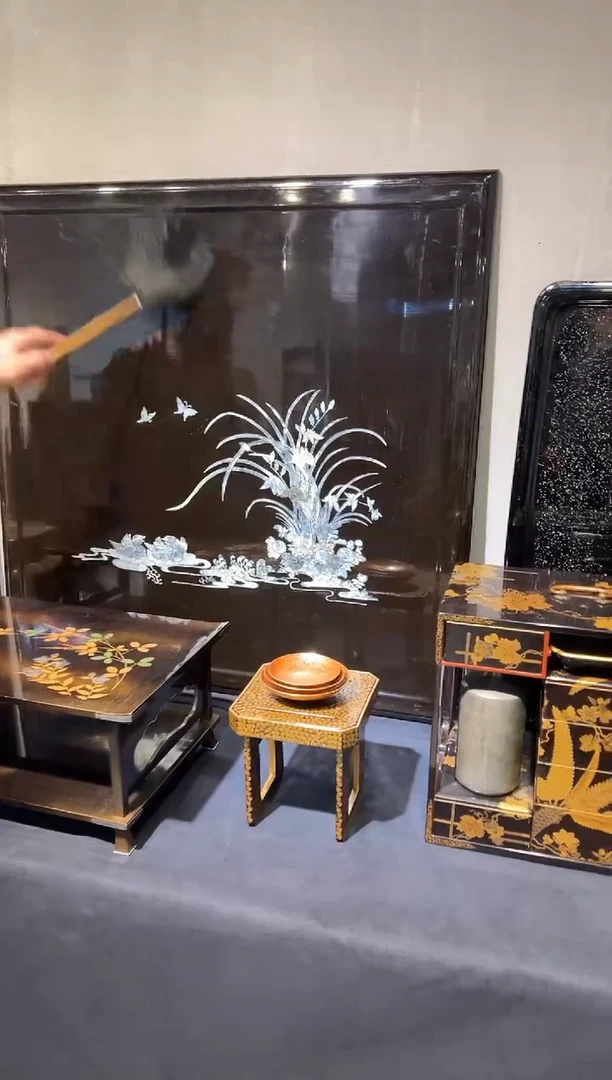 螺钿桌面大漆漆器大漆漆器