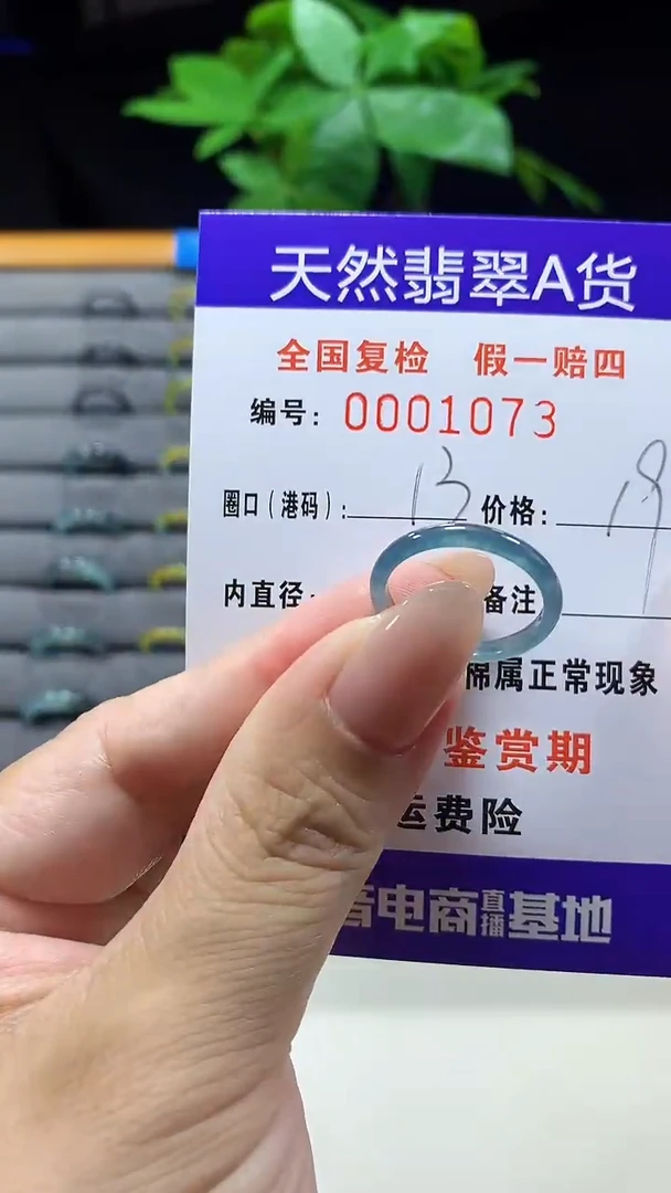 未镶嵌戒指翡翠1073天然翡翠A货