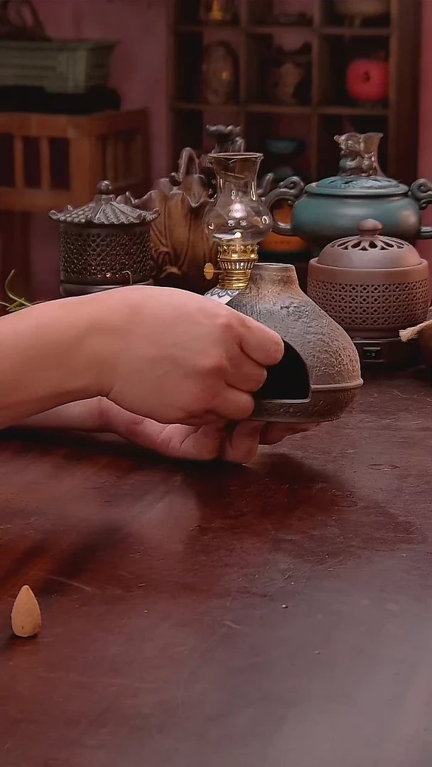 陶瓷老岩泥高温陶瓷小暖丘壁炉