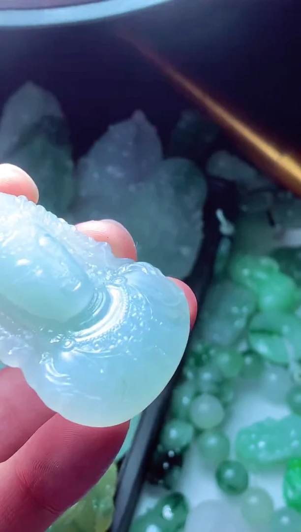 未镶嵌定制翡翠夏*#翡翠毛货定制