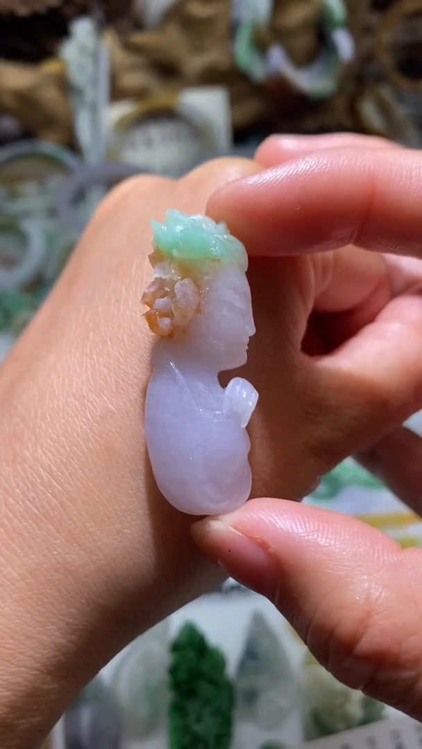 定制翡翠未镶嵌翡翠挂件
