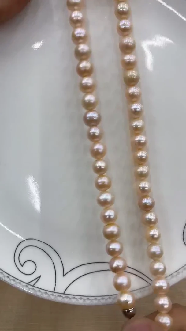 颈饰合金淡水珍珠金桔1