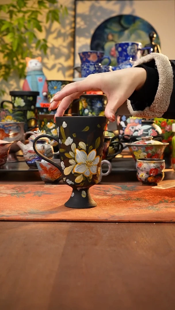 瓷片景德镇手工手绘1054