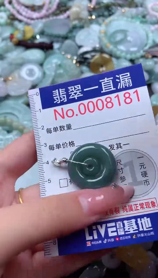 翡翠未镶嵌吊坠(不含链)8181