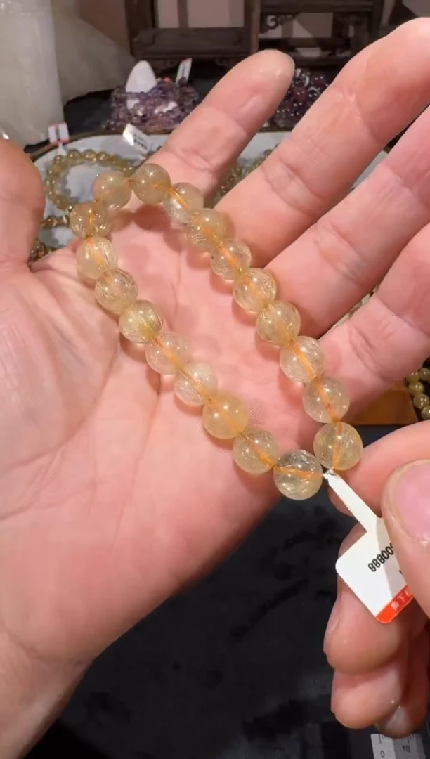 未镶嵌手串发晶SJ-721金发晶