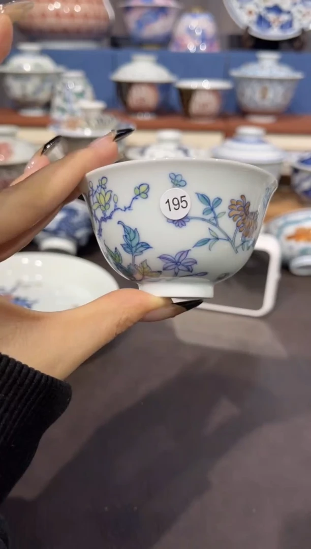 【闪购商品】杯195斗彩碎花单杯发发发