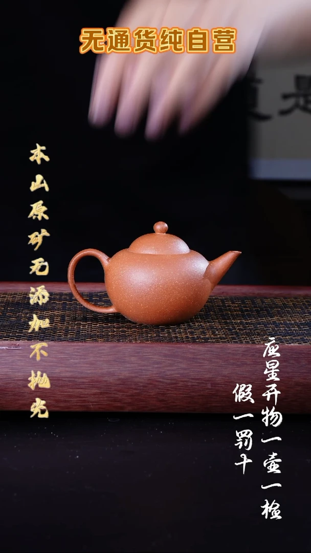 茶壶紫砂宝山红降坡 珍宝水平 180cc