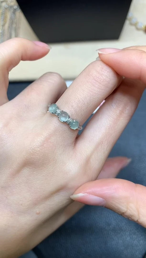 【闪购商品】翡翠戒指18K金镶嵌【无鉴赏期