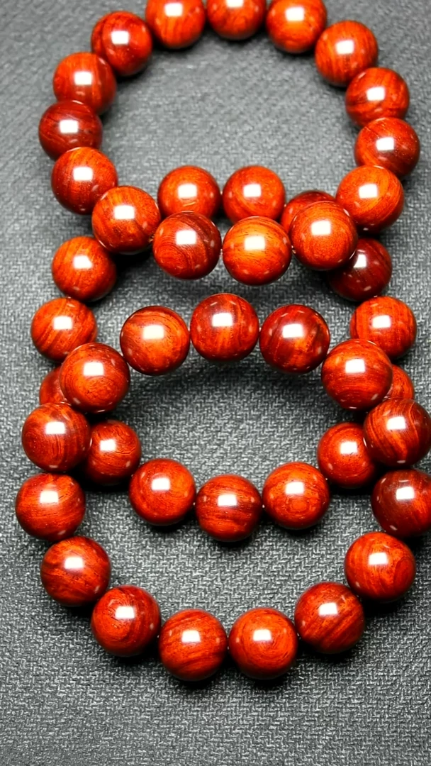 手串/手链小叶紫檀【放漏】1.5帝王泥泥料鳞底（无胶无蜡）