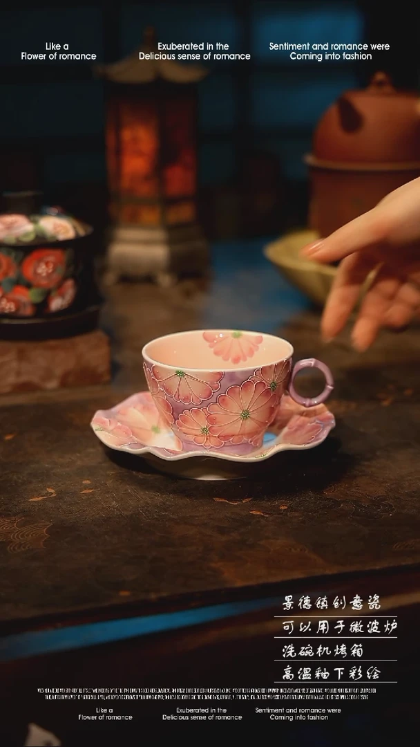 陶瓷景德镇高温釉下彩手工手绘款式