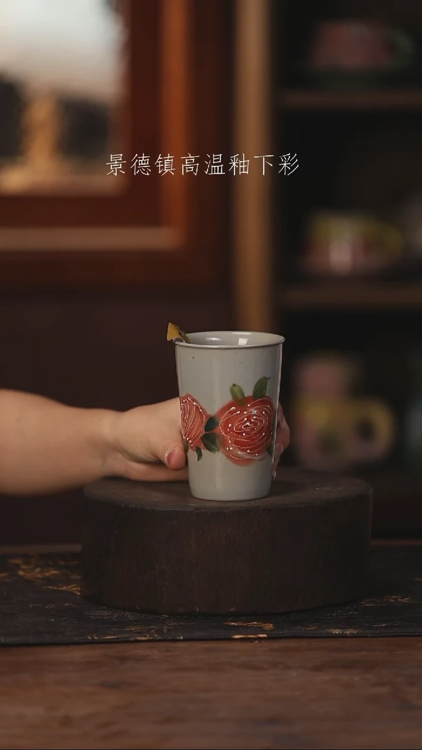 陶瓷景德镇高温釉下手绘陶瓷273
