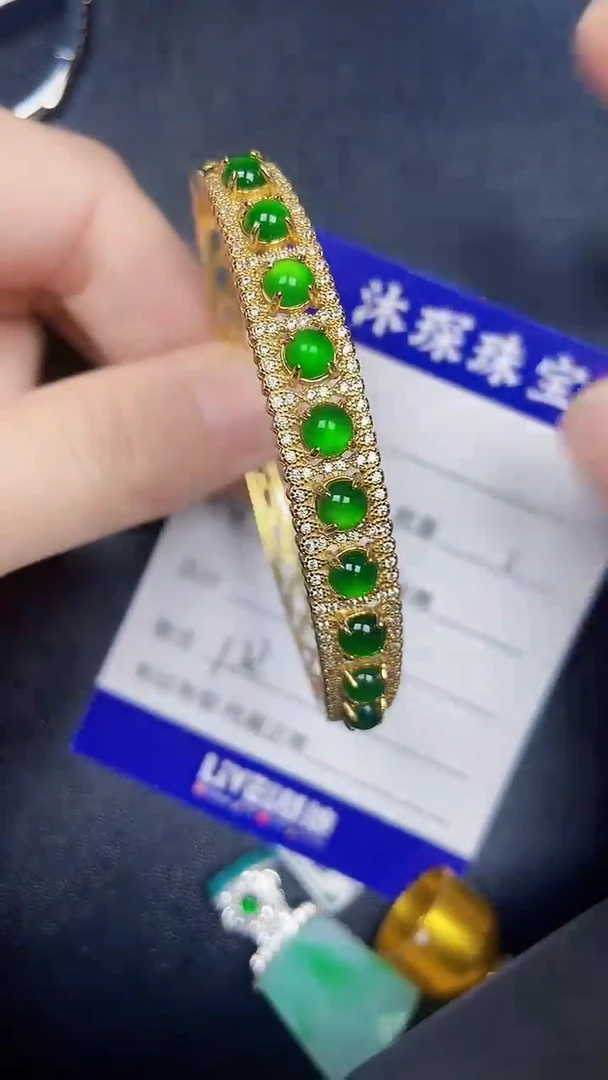 银S925镶嵌戒指翡翠1320