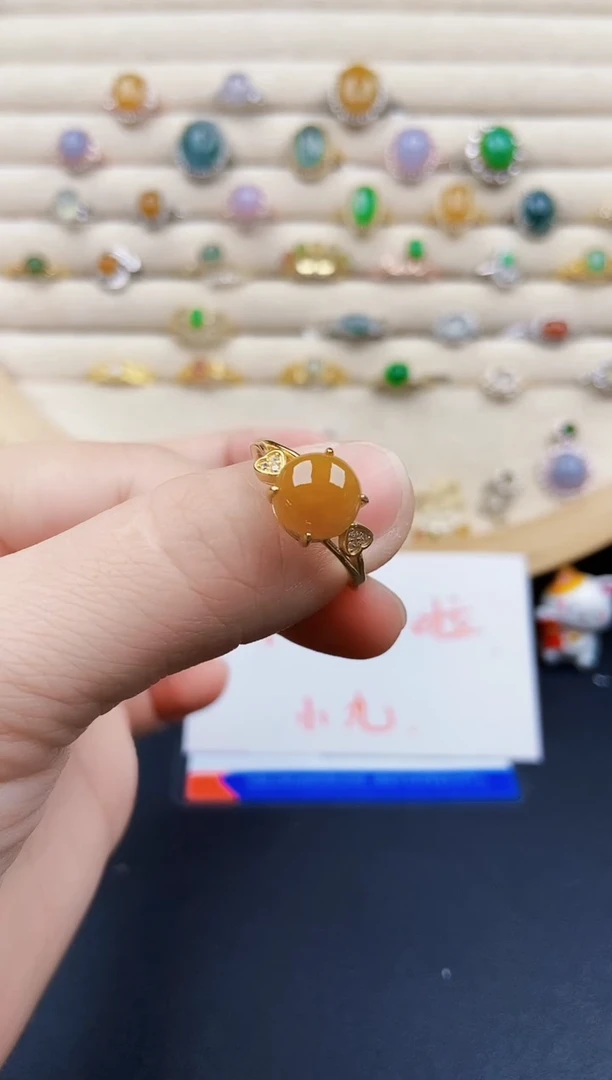 翡翠戒指银S925镶嵌21