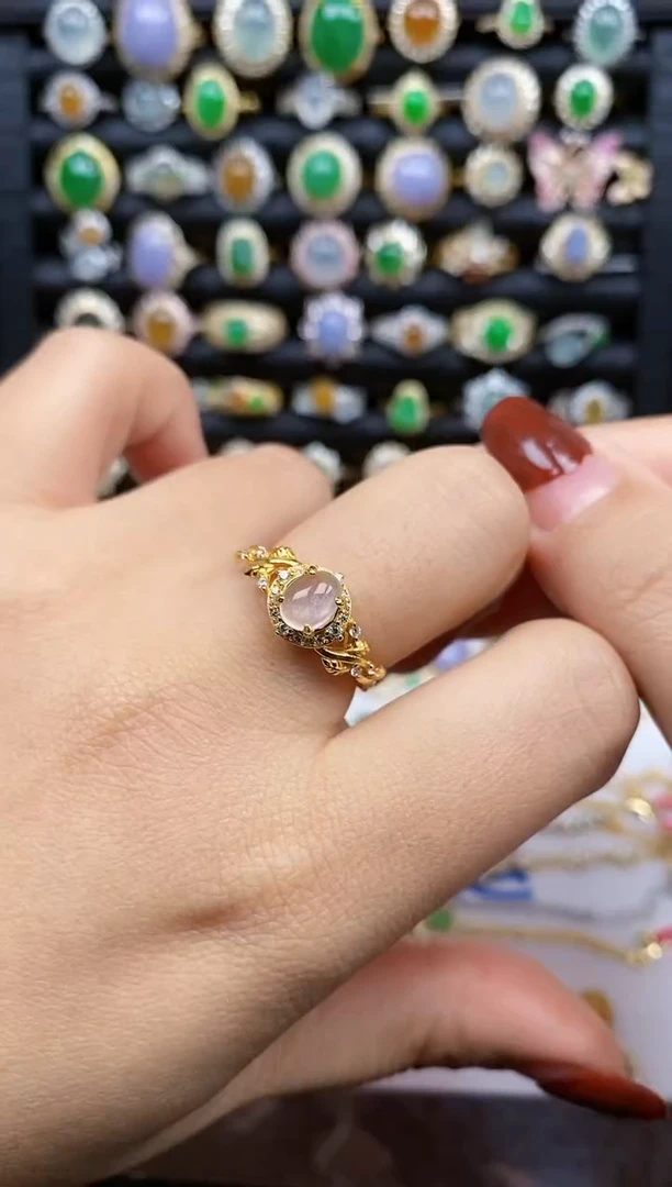 银S925镶嵌戒指翡翠69