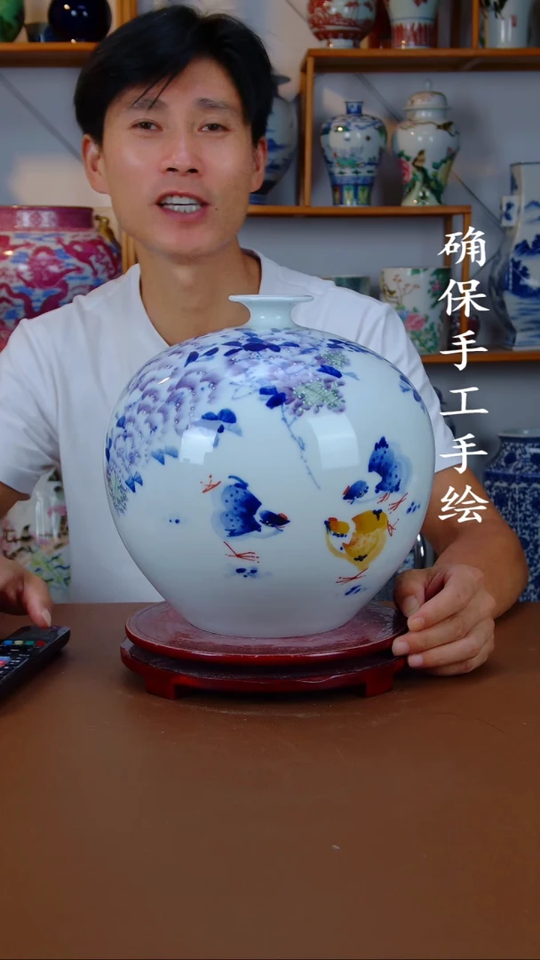 摆件景德镇手工手绘陶瓷摆件26