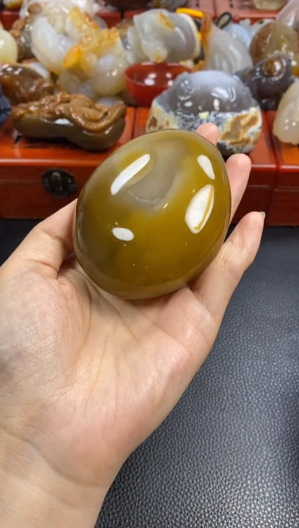 未镶嵌手把玛瑙/玉髓虚*子1