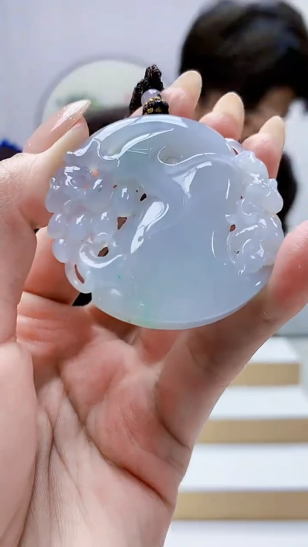 未镶嵌定制翡翠5145MM-毛货挂件141