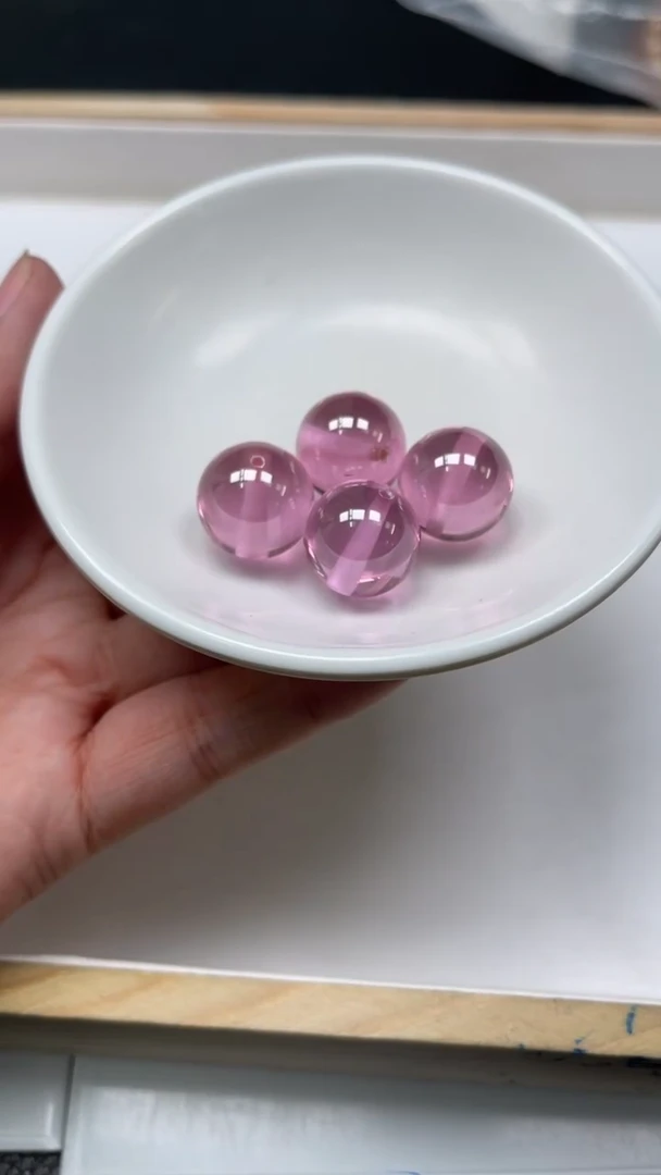 未镶嵌天然锆石散珠粉锆石16mm1个15元