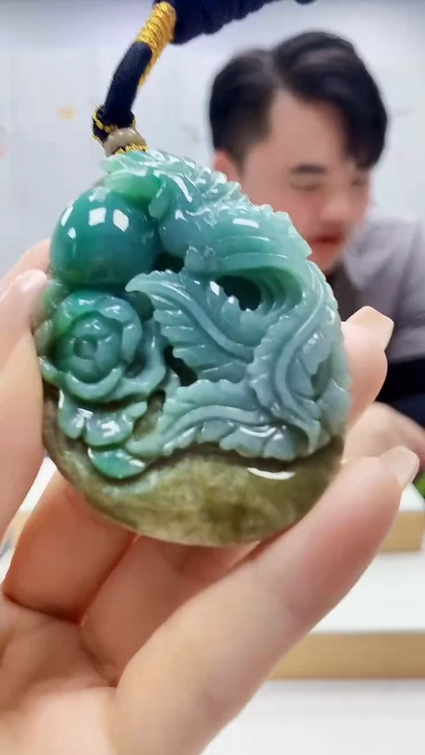 未镶嵌定制翡翠5060ty-毛货挂件13