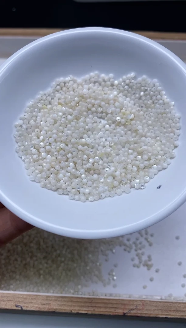 未镶嵌拼合珍珠（马贝珠）散珠B741珍 珠 贝2mm100个9.9元