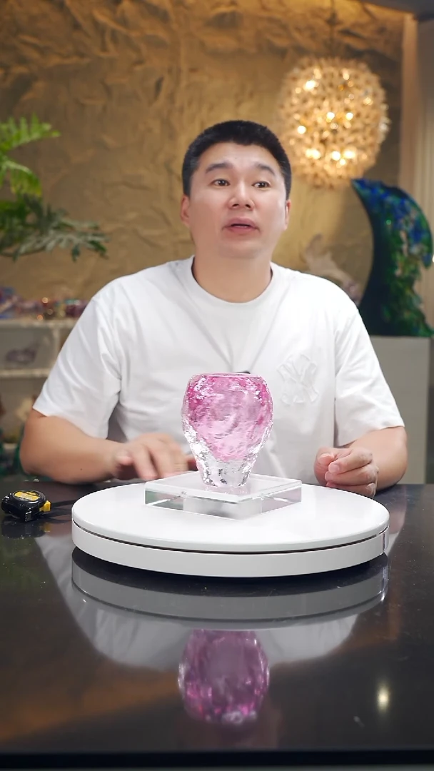 摆件福利金红水波纹香薰瓶