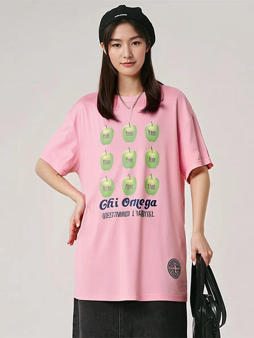 短袖印花T恤国潮速干情侣短袖设计师圆领摩斯风