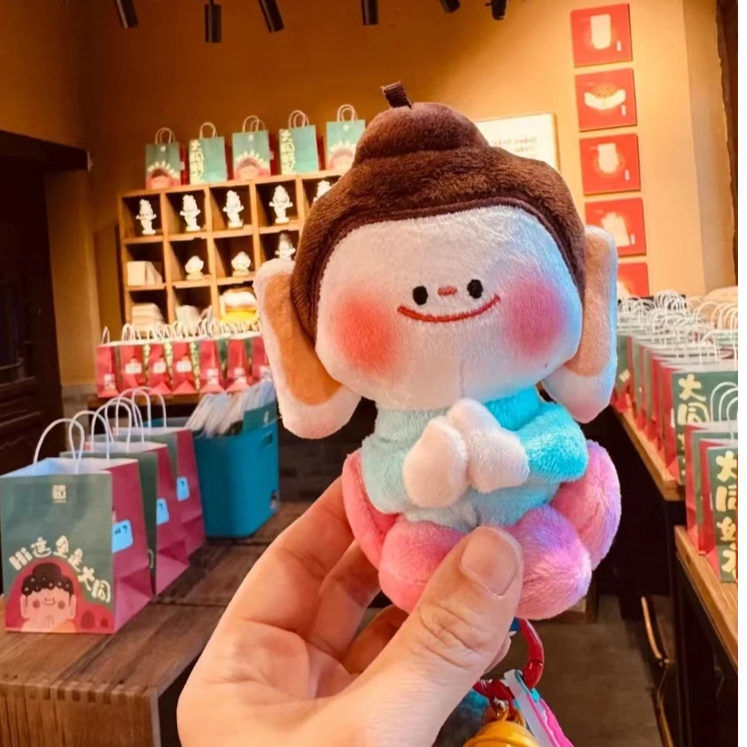 （正版现货）山西大同好礼文创佛小伴莲花小佛毛绒娃娃玩偶汽车挂件