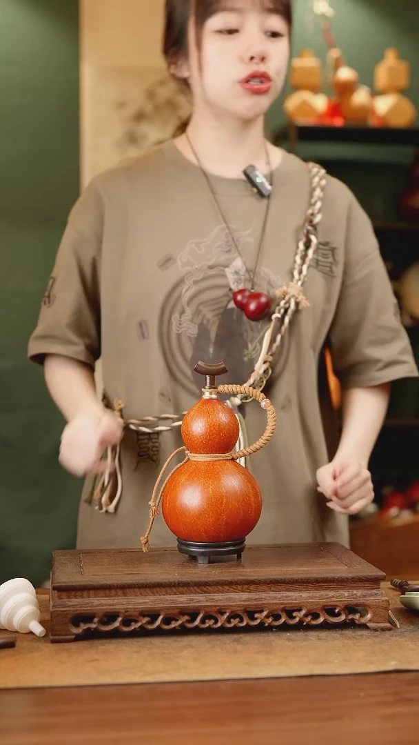 128号精品天然大漆酒葫芦一物一拍~