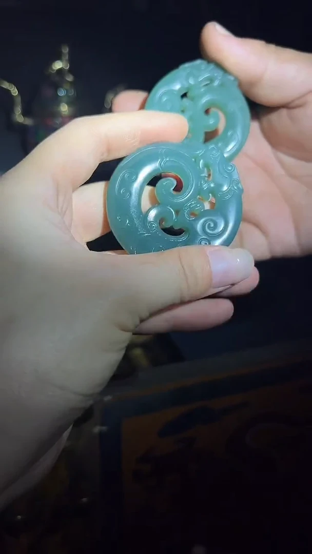 和田玉未镶嵌挂件和田玉牌.1件