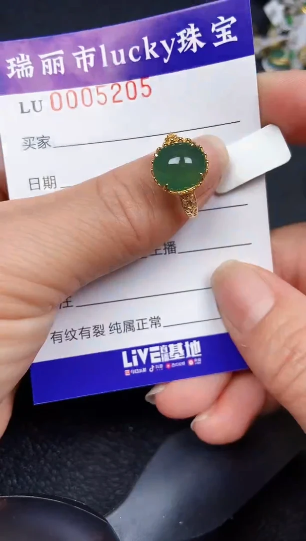 翡翠银S925镶嵌颈饰5205