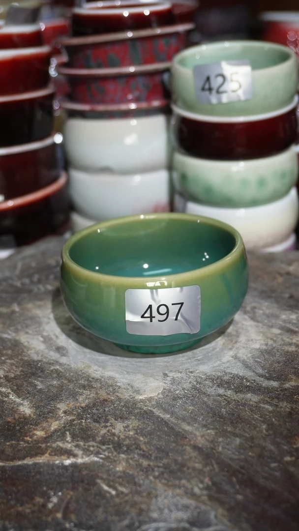 摆件陶精品窑变钧瓷茶器