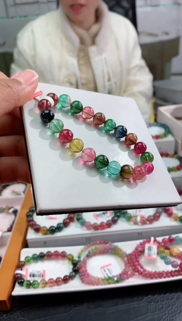 【闪购商品】碧玺手串未镶嵌多样性发一条