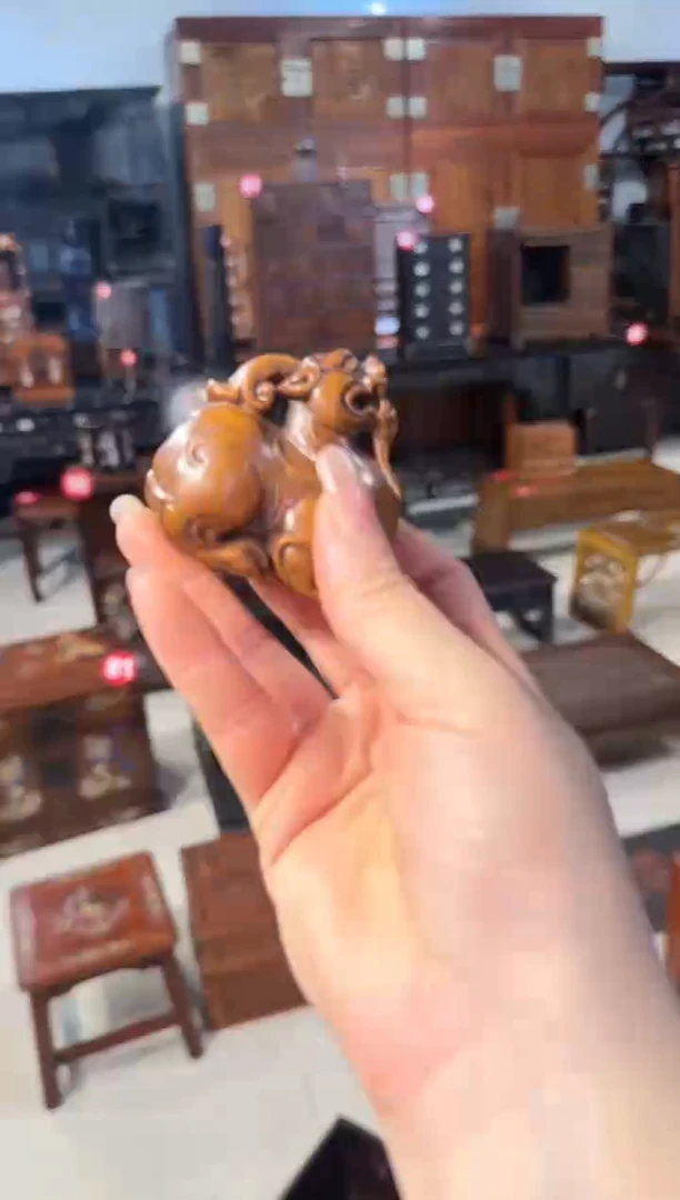 【闪购商品】木木艺黄杨木貔貅手把件68.8888