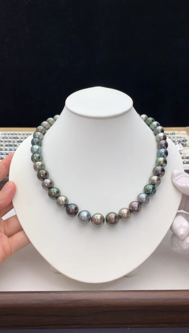 颈饰海水珍珠未镶嵌M13大溪地莫兰迪10-12.3mm