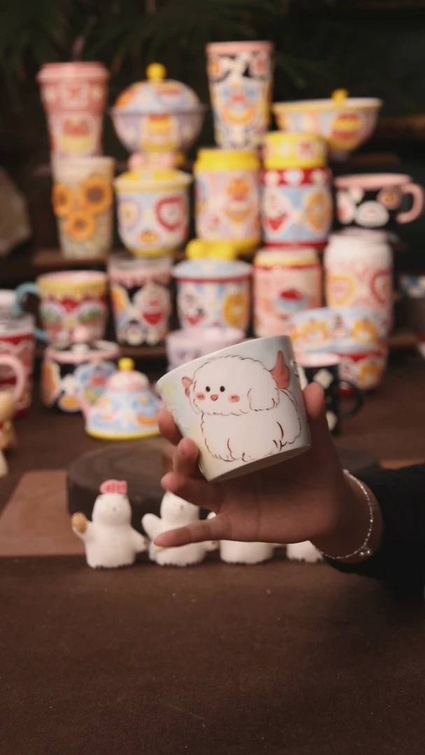 杯子景德镇原创手作陶瓷