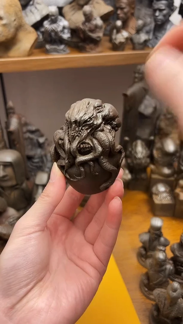 金属魏*汤实心铁艺---章鱼克苏鲁