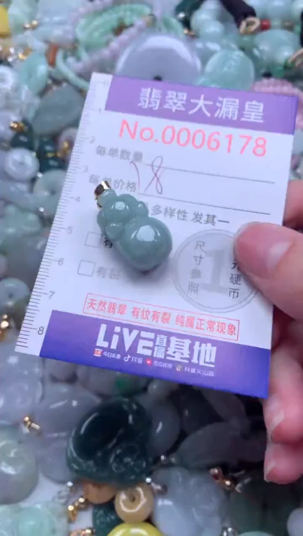 翡翠未镶嵌吊坠(不含链)6178
