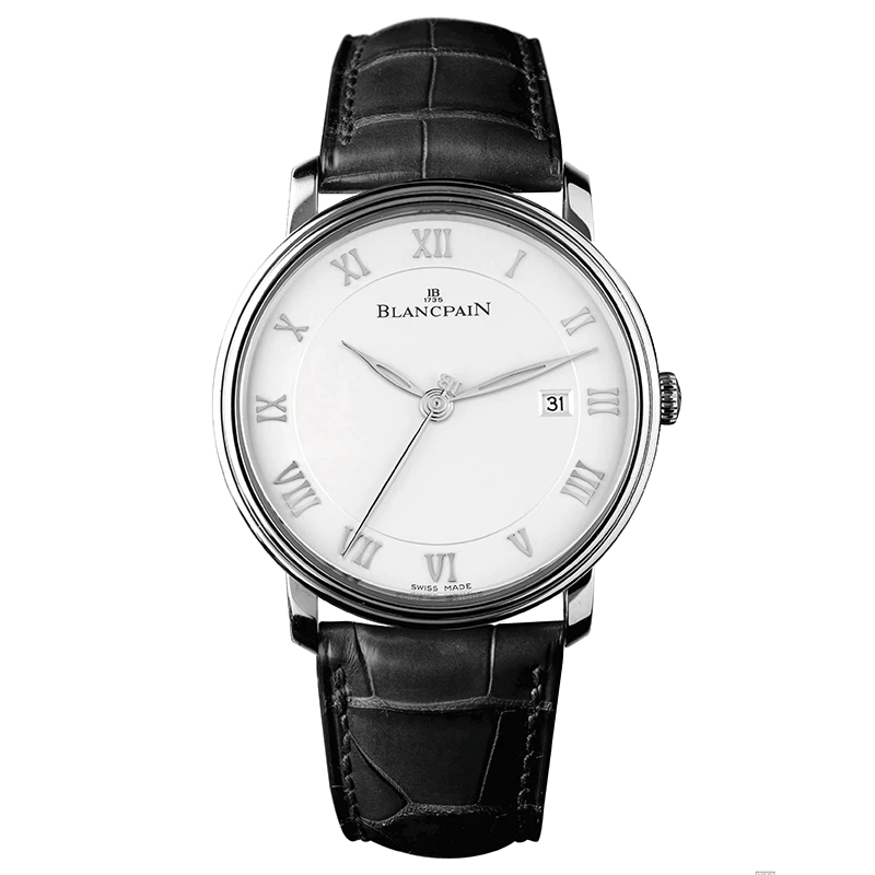99新 Blancpain 经典系列白盘精钢自动机械男表6651-1127-55B单表