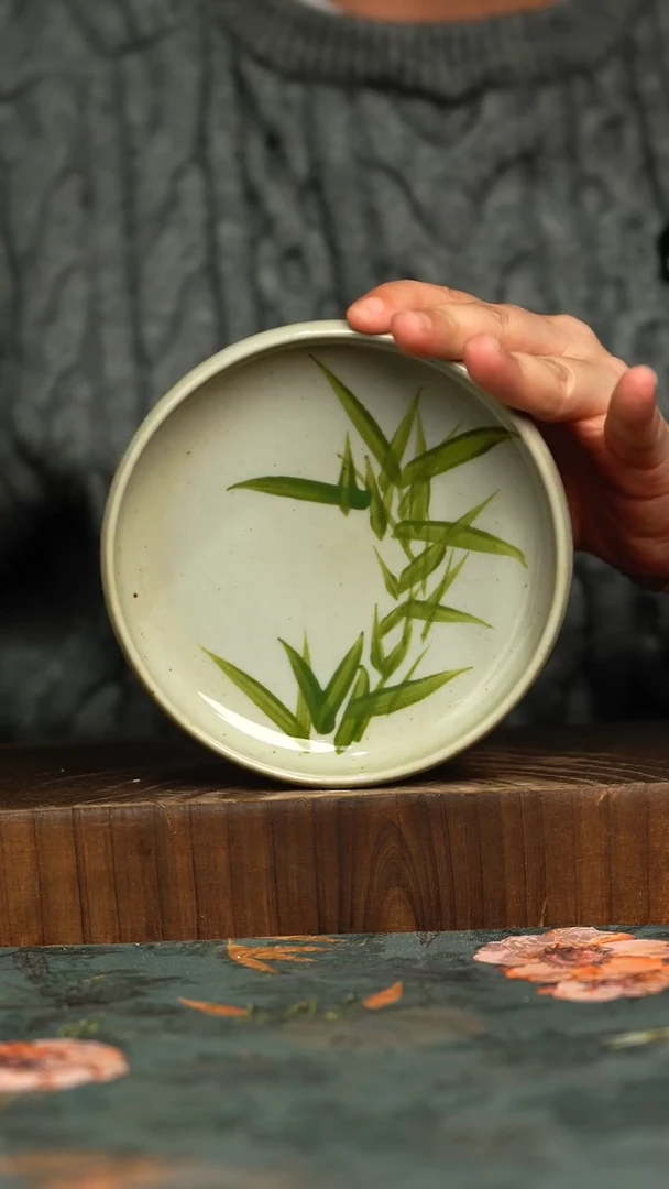 杯釉下彩手工手绘同款陶器