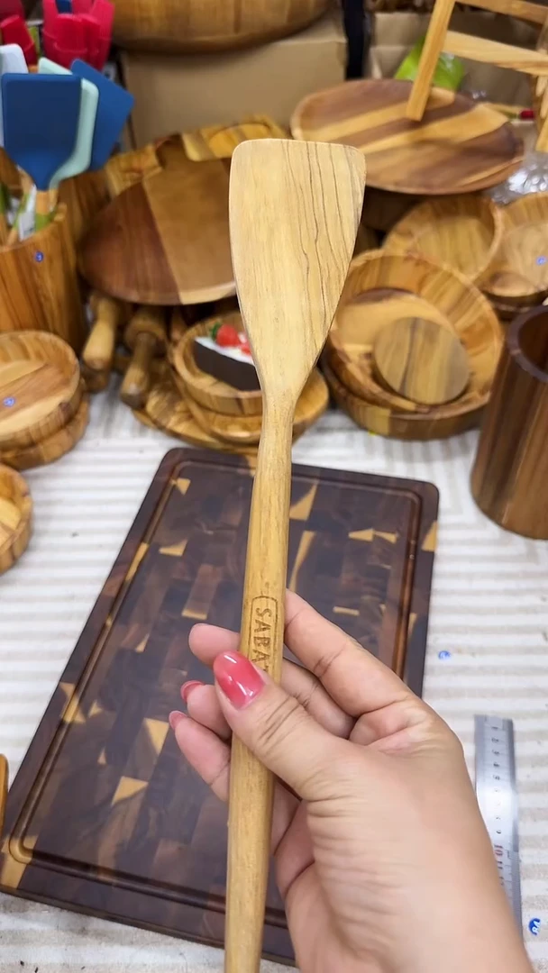 橄榄木实木铲炒菜铲